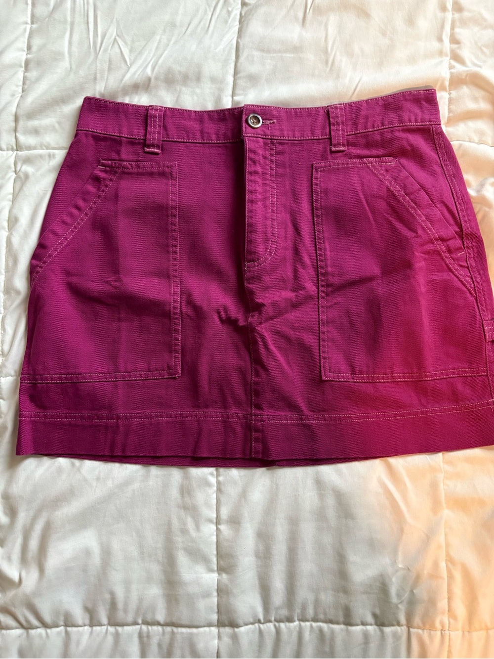 Old Navy Fuchsia Utility Mini Skirt